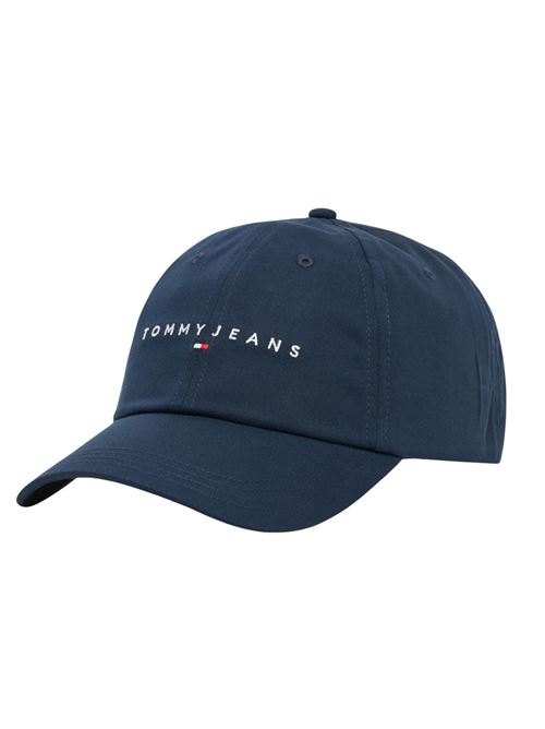 Cappellino con visiera in cotone blu Tommy Jeans | AW0AW16868C1G